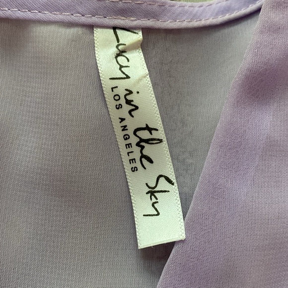 purple romper dress - Picture 3 of 4